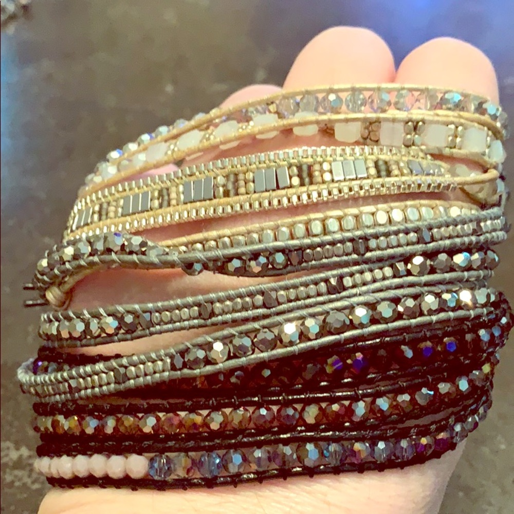 Set of 3 wrap bracelets